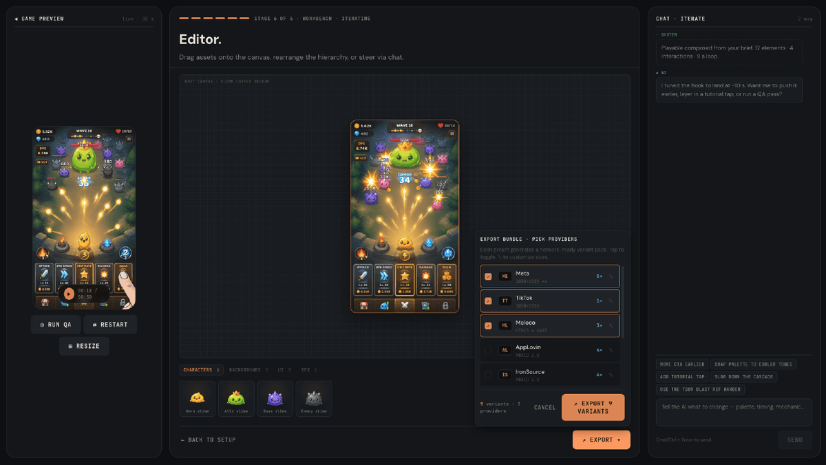 Playable concept moving from the browser into the Code Maestro desktop app for final polish